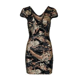 Dress the Population Abstract Zoe Sheath M